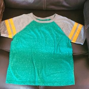 Cat & Jack Green & Gray T-Shirt Boys SZ 6-7